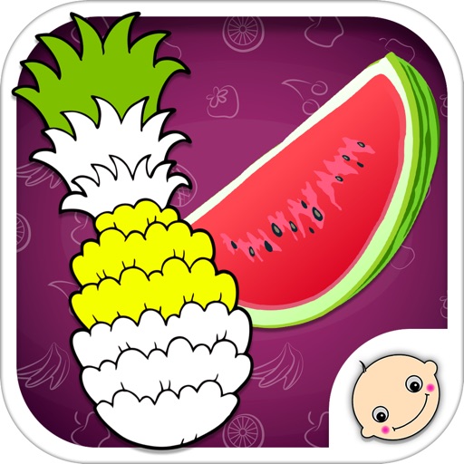 Fruit Pop Coloring - Learn Free Amazing HD Paint & Educational Activities for Toddlers, Pre School & Kindergarten Kids Icon