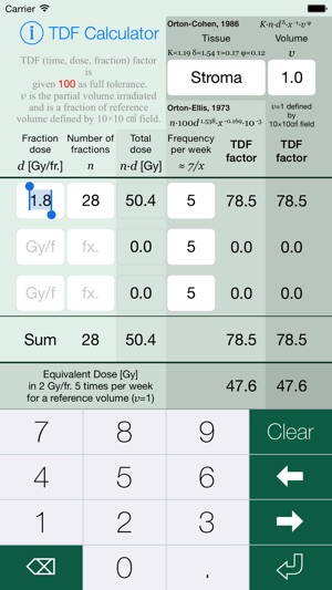 TDF Calculator