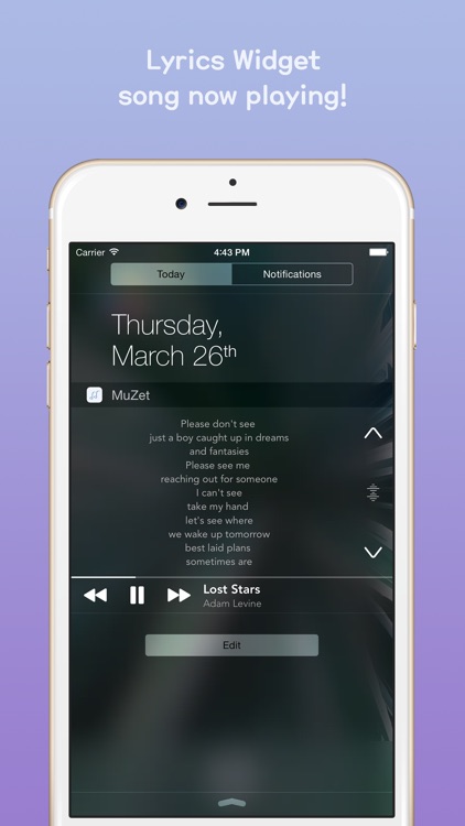 MuZet - Lyrics Widget