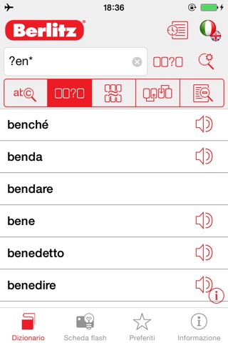 Italian <-> English Berlitz Basic Talking Dictionary screenshot 2