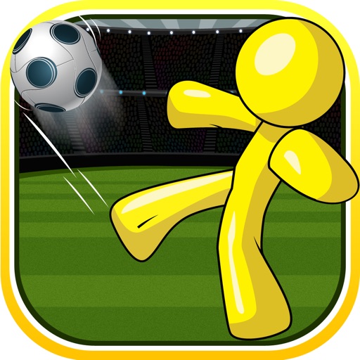 A StickMan Soccer Ball Save - Flick Sport Football Solo League