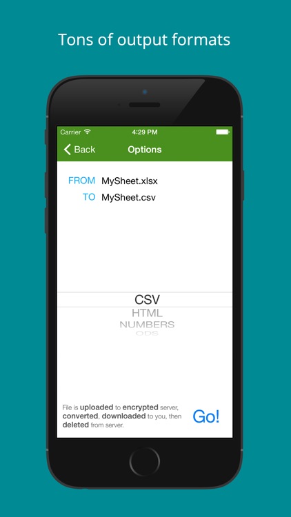 The Spreadsheet Converter - Convert spreadsheets to and from file formats