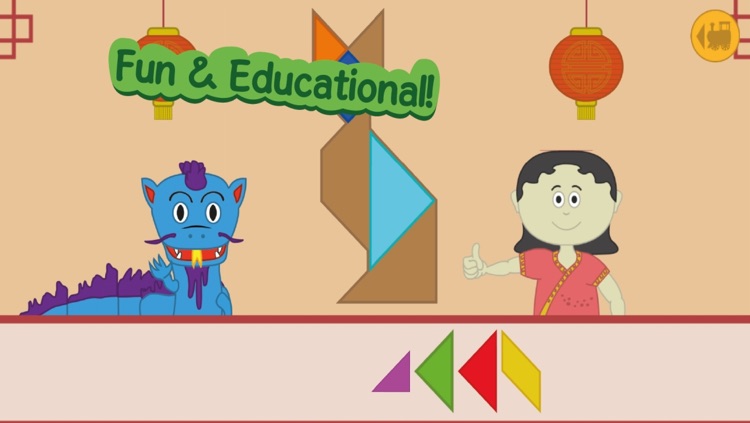 Kids Tangram Game Train screenshot-4