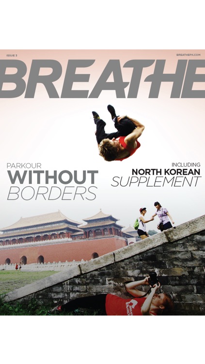 Breathe Parkour Magazine about world’s fastest growing extreme sport
