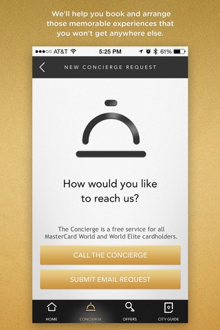 MasterCard Concierge screenshot 2