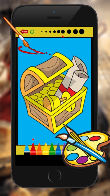 Pirate Coloring Book for Kid Games screenshot-3