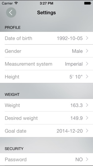 Weight Tracker FIT - body mass control program with smart bm(圖5)-速報App