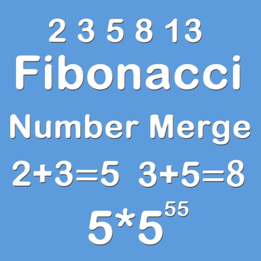 Number Merge Fibonacci 5X5 - Sliding Number Block iOS App