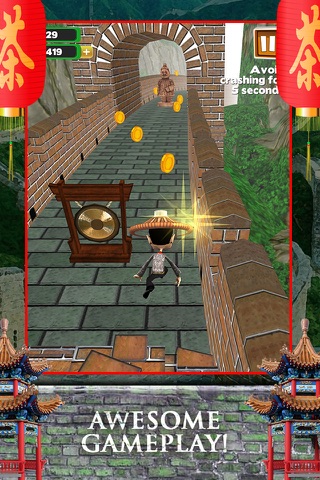 3D Great Wall of China Infinite Runner Game PRO screenshot 2