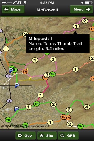 McDowell Sonoran Preserve Trail Map OFFLINE screenshot 3