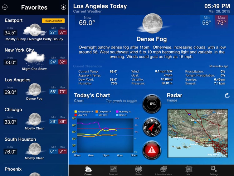 NOAA Weather and Radar for iPad