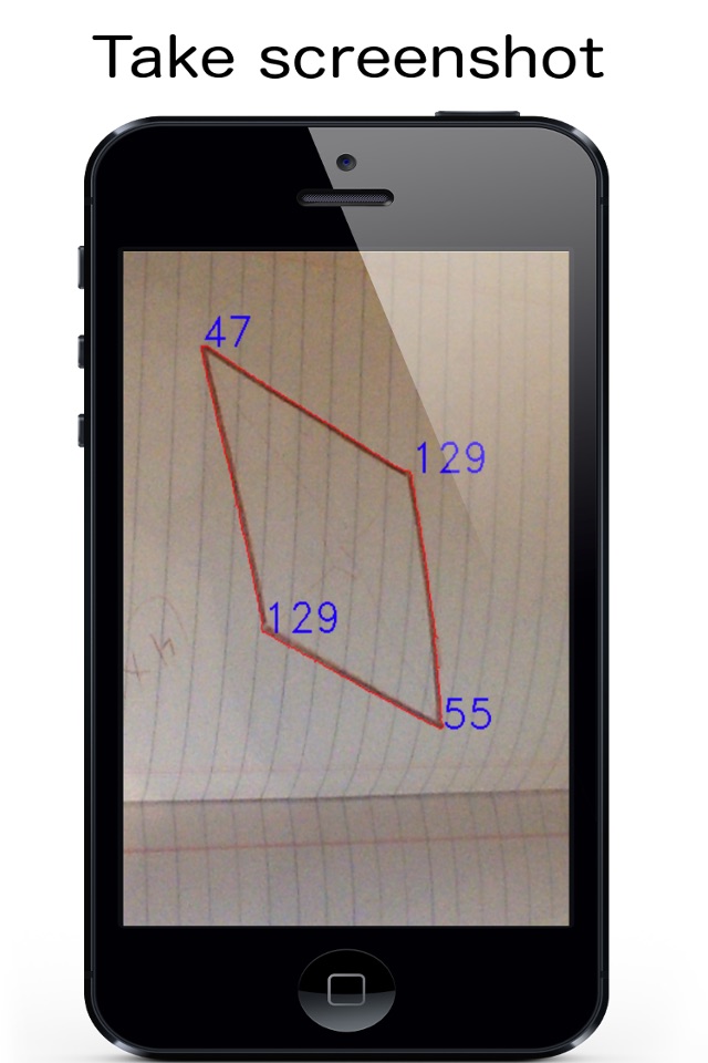 Angleous for iPhone as angle calculator screenshot 2