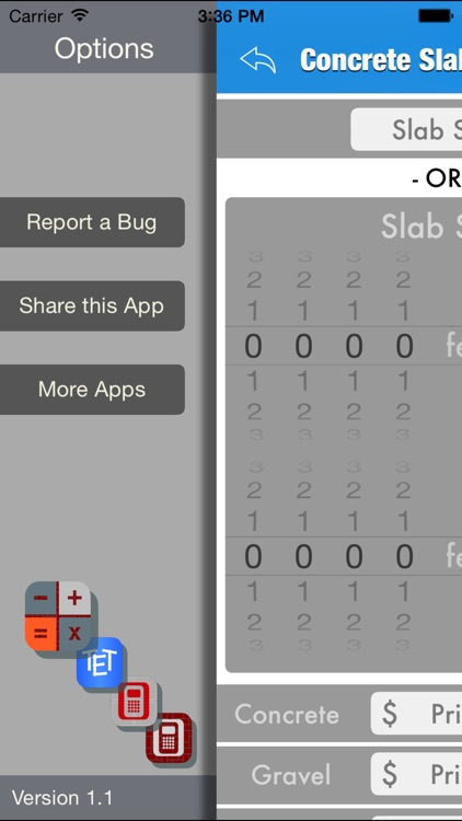 Concrete Slab Project Calculator