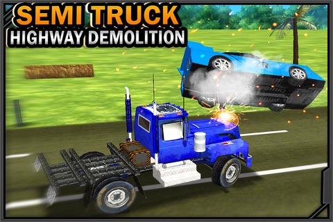 Semi Truck Highway Demolition screenshot 3