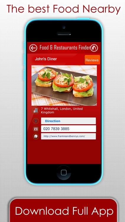 Food Restaurants & Bars finder - The fast way to find fast food , diner or where to eat at my current location plus GPS directions screenshot-3