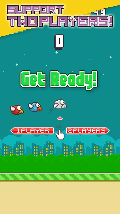 Flappy Parrot - Bird Resurrection after fall or smash and 2 Players support
