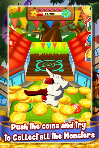 3D Monster Kingdom Coin Dozer - Cute Creature Collector Arcade Game FREE! screenshot 2