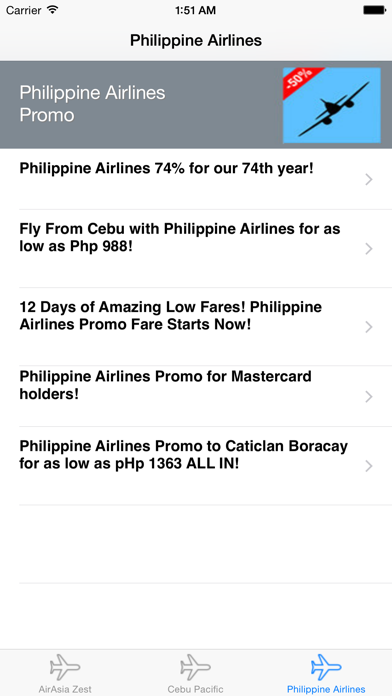 AirlinesPromo Pro screenshot1