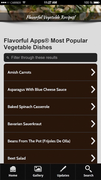 Vegetable Recipes from Flavorful Apps®