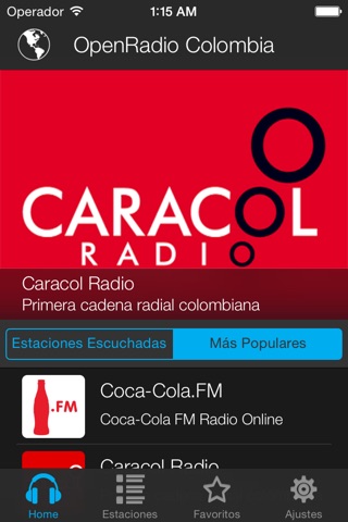 OpenRadio: Radio in USA - UK - Mexico - Argentina - Colombia - Ecuador screenshot 2