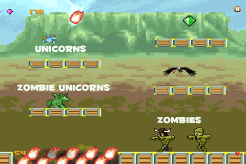 Unicorn Zombie Attack screenshot 3