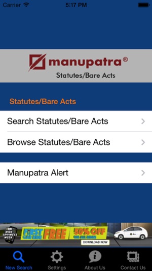 Manupatra Statutes/Bare Acts