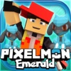 EMERALD PIXELMON Edition: Hunter Survival Mini Block Game with Multiplayer