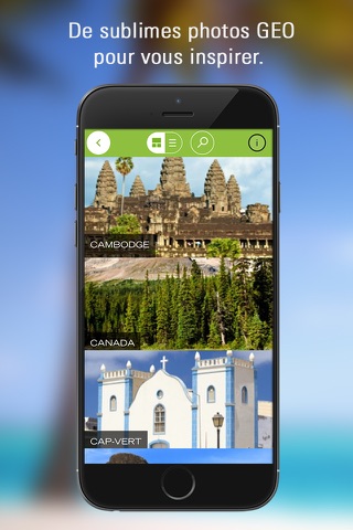 GEOBOOK Monde : choisir votre voyage parmi 110 pays et 6 000 idées en fonction de vos envies avec GEO screenshot 2