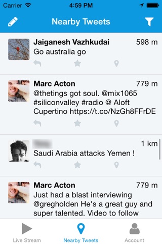 Nearby Tweets - Discover tweets closeby! screenshot 2