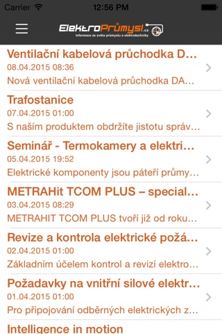 Časopis ElektroPrůmysl.cz screenshot 3