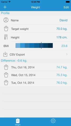 体重记录器 Pro - 控制你的体重和BMI！