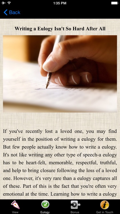 How To Write A Eulogy
