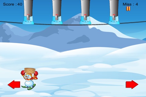 Frozen Snowball Drop - Awesome Catching Rescue Game Free screenshot 2