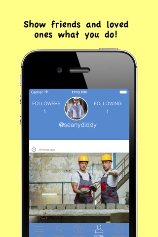 WorkiLives - Share work selfies, photos and videos, search friends and hashtags, showcase your work. screenshot 3