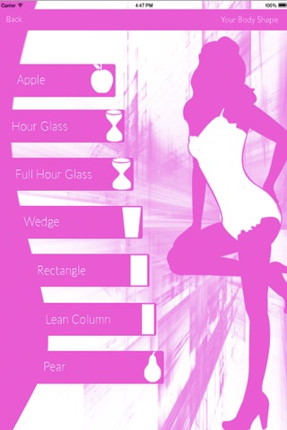 Body Shape Calculator (DressUp your body) screenshot 2