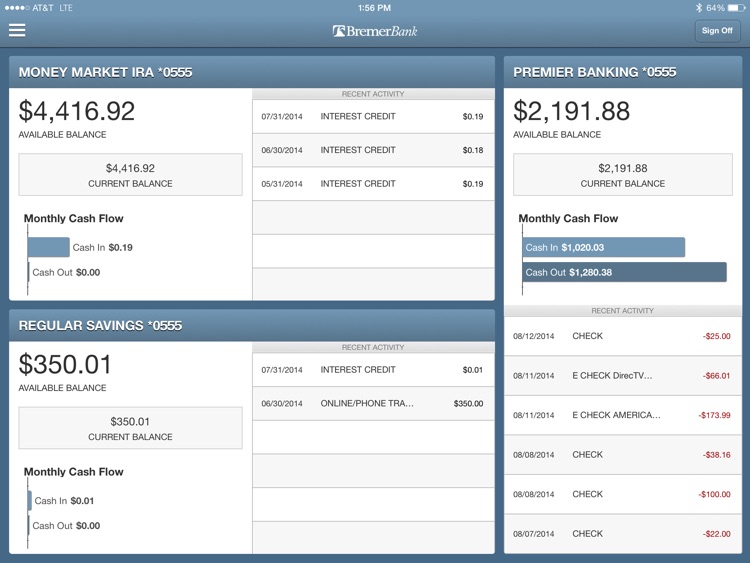 Bremer Bank Mobile for iPad
