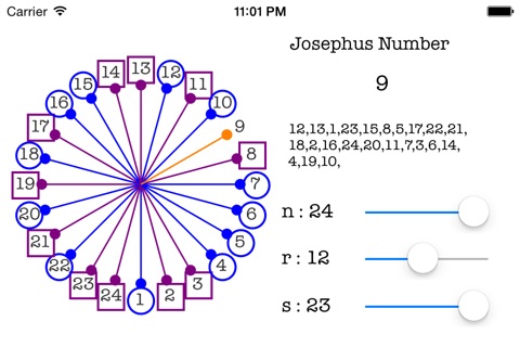 交差ヨセフス問題  〜The Josephus Problem in Both Directions〜 screenshot 3