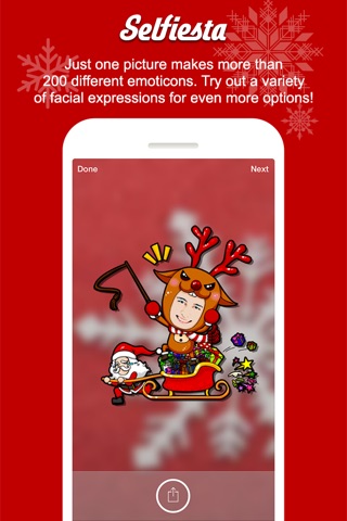 Selfiesta - Make personalized avatars and emoticons with your face on them! screenshot 3