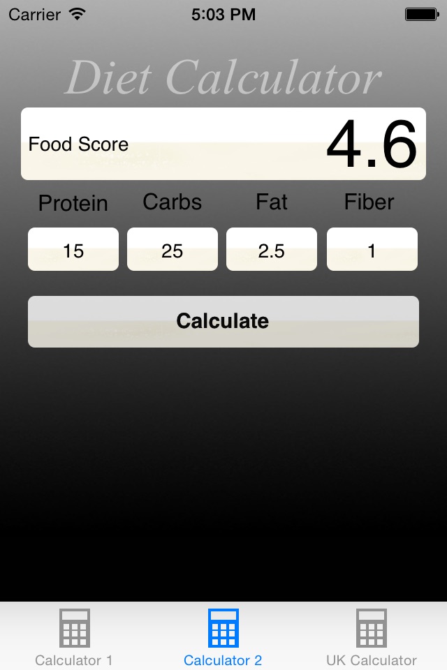 DietCalculator Free screenshot 2