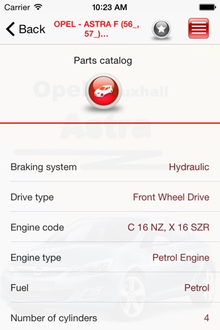 Запчасти Opel Astra screenshot 2