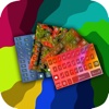 Cool Custom Keyboard - South America Flags and Photo Backgrounds