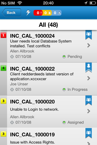 BMC Mobility ITSM Incidents screenshot 4