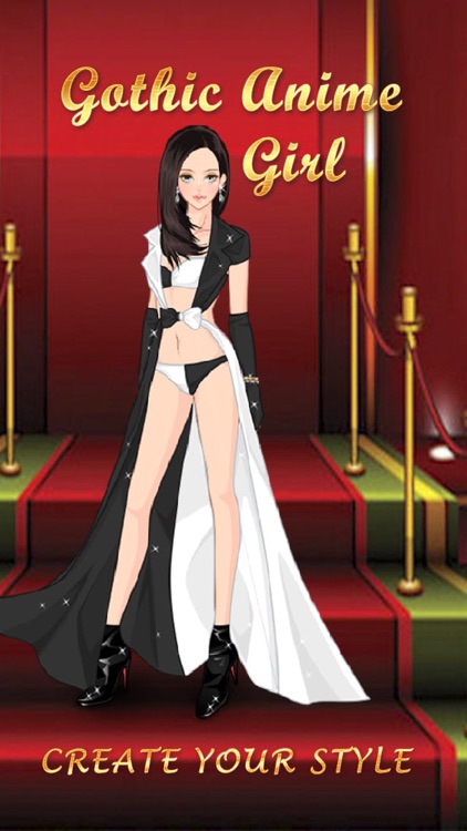 Gothic Anime Girl Salon. Pretty makeover game about crazy dresses.