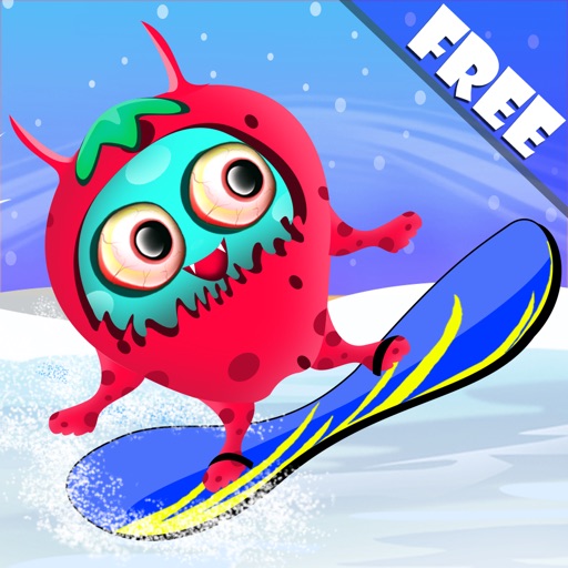 Barry the Berry Snow Monster : The Winter Fun Ski Race iOS App