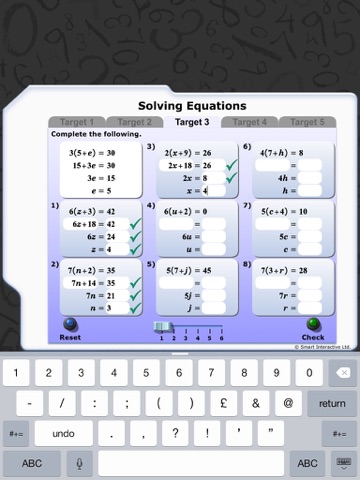 Maths Workout - Solving Equations 1 screenshot 3