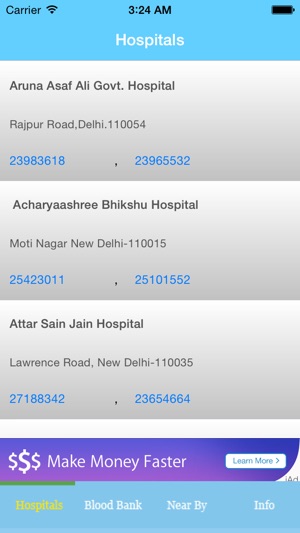 Delhi Hospitals & Blood Bank(圖1)-速報App