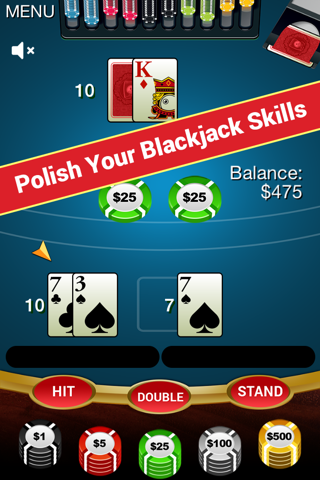 Blackjack Anywhere - The Best Real Blackjack Game for your Apple Watch or your iPhone. screenshot 3