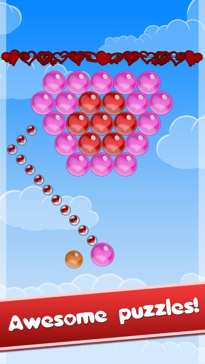 Bubble Shooter Love Valentine - A deluxe match 3 puzzle special for Valentine's day