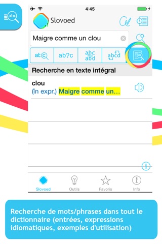 French - Romanian Slovoed Compact talking dictionary screenshot 2