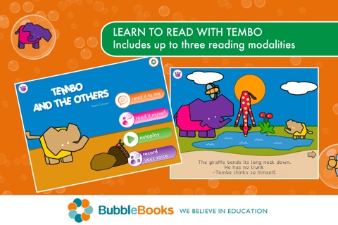 Tembo y los otros. Cuento educativo para niños. Juegos de Memoria y Puzzle. Aprende idiomas con Tembo, una genial app educativa screenshot 3